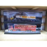 Two Cased Corgi 1.50th Scale Diecast Lorries, #75102 ERF Tanker 'Shell UK Ltd' and #75401 Leyland