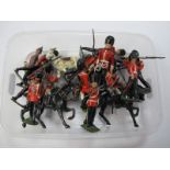 A Small Quantity of Mid XX Century Britains Lead Guardsmen Figures and Others; together with a