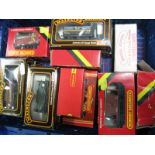 Approximately Fifteen 'OO' Model Railway Four Wheel Wagons by Hornby and Mainline, all playworn,