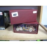 A Boxed Corgi 1:43rd Scale Diecast 24 Carat Gold Plated #CCO6804 1937 Rolls Royce Sedance DeVille.