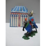 A Rare Britains Plastic Swoppett Mounted Knight in Early "Tent" Box.