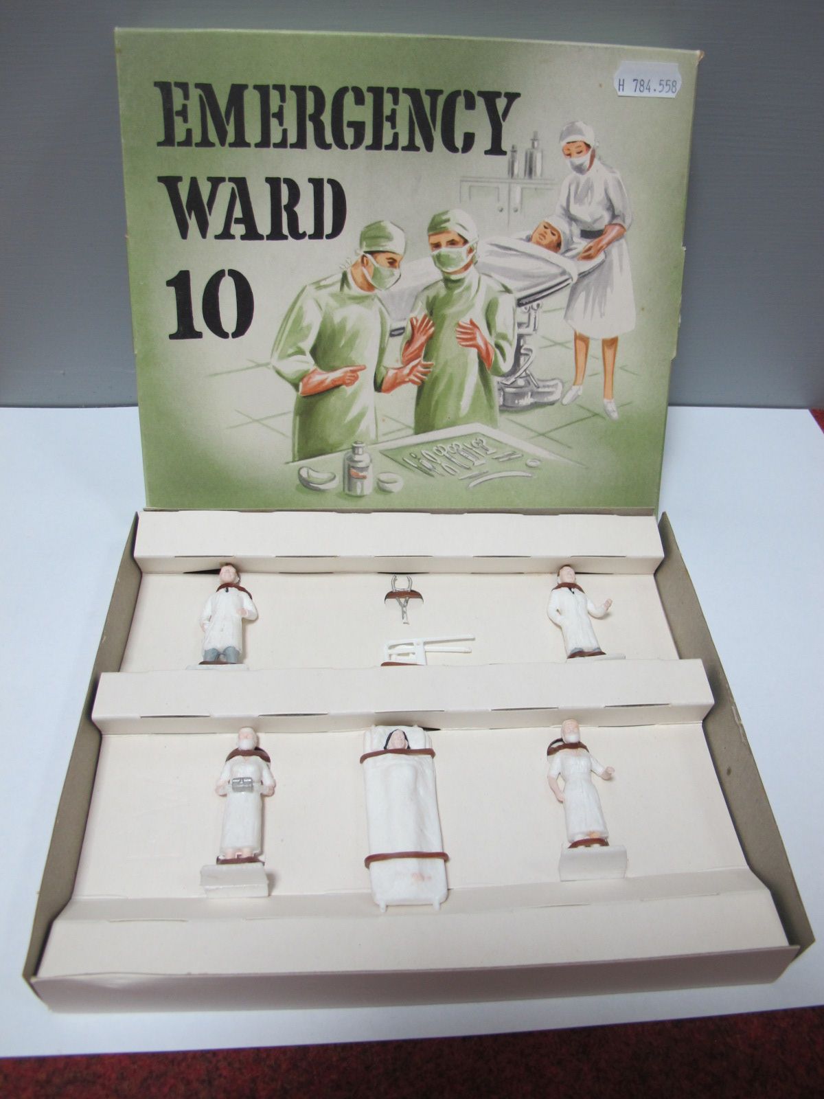A Plastic Figures Emergency Ward 10 Set, circa 1960's, boxed.