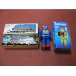 Two Boxed Modern Tin Plate Toys, Battery operated ME100 Space Walk Man Robot, #MF804 International