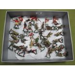 A Quantity of SEA (Eire) Metal Soldiers and Historical Figures, playworn.