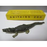 A Mid XX Century Britains Rare #917 Lead Nile Crocodile, boxed, excellent.