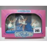 A Britains Super Deetail #6016 Four Figure Plastic Ballet Dancer Set, boxed, (cellophane detached