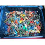 A Quantity of Plastic Figures by Various Makers, playworn.
