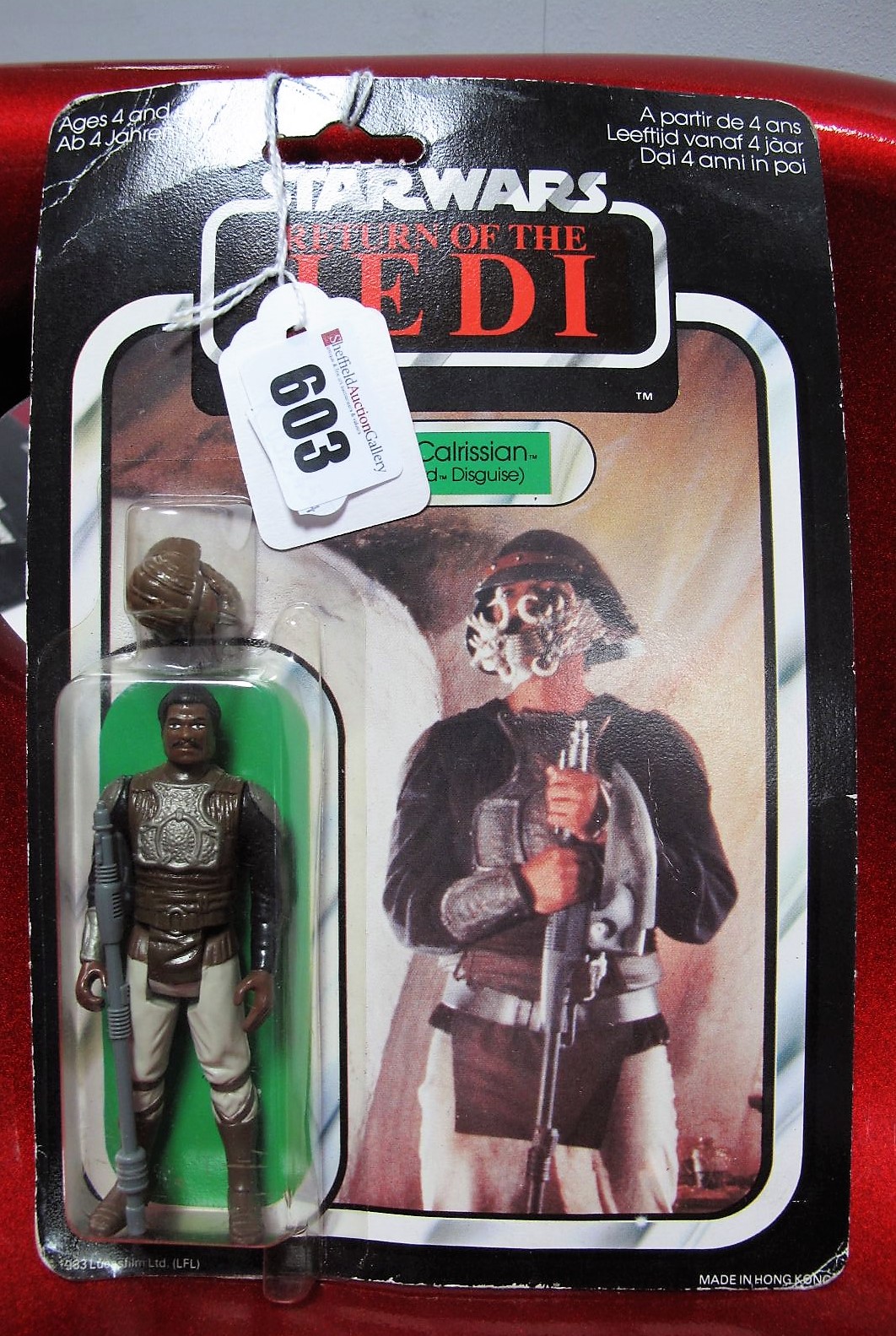 An Original Star Wars Return of The Jedi Carded Lando Calrissian (Skiff Guard Disguise) by