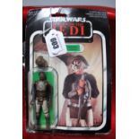 An Original Star Wars Return of The Jedi Carded Lando Calrissian (Skiff Guard Disguise) by