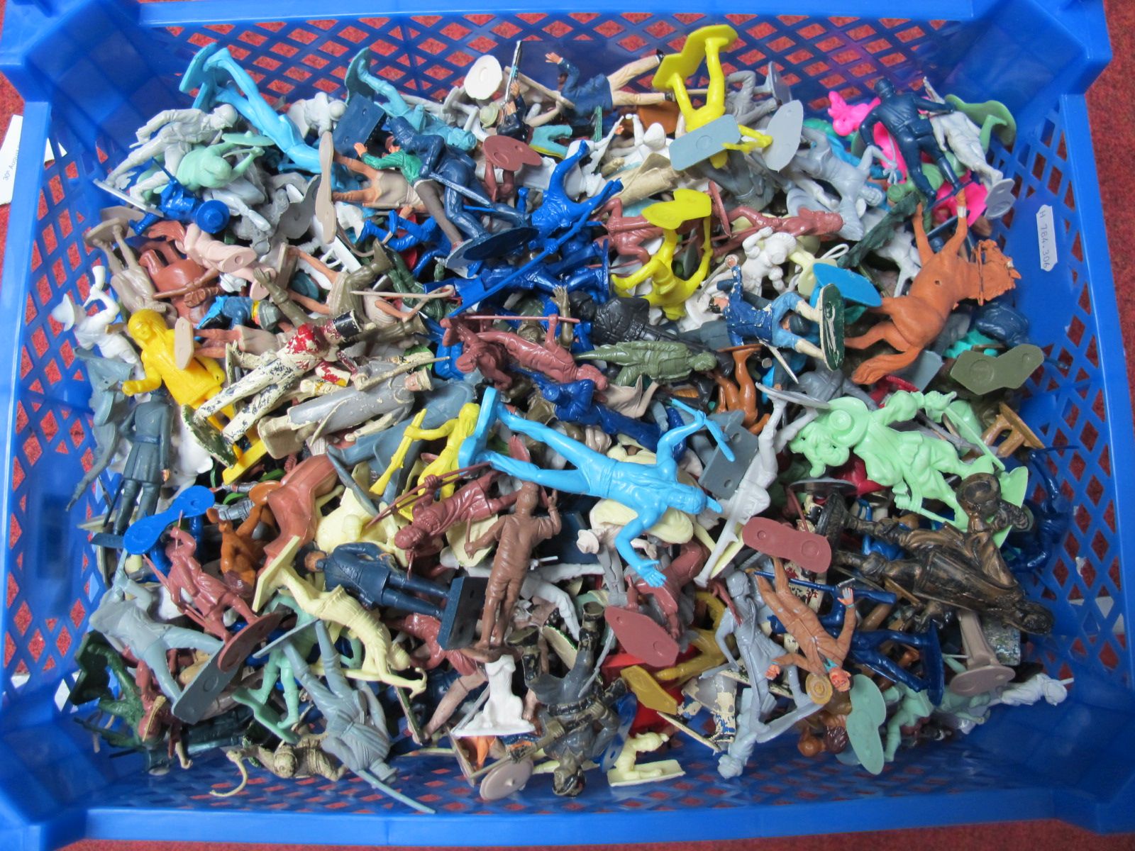 A Quantity of Plastic Figures by Various Manufacturers, playworn.