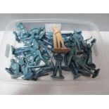 A Quantity of 1950's Marx Plastic US Airforce Ground Crew Figures, good to playworn.