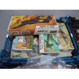 Six Boxed Original Airfix Plastic Model Aircraft (1:72nd Scale) and Locomotive (OO Scale) Kits, #589