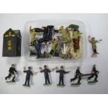 A Quantity of Rare Kentoys Plastic Figures, including very rare AA box and men, RAC Scouts, pit