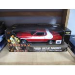 A Boxed ERTL 'American Muscle' #36685 1:18th Scale Diecast Ford Gran Torino 'Starsky and Hutch'.