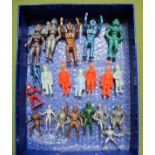 Twenty-One Plastic Circa 1950's-1960's Spacemen and Alien Figures by Archer and Other Manufacturers,