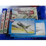 Nine Boxed Russian and Czechoslovakian 1:72nd Scale Plastic Aircraft Kits, all with instructions and