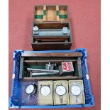 Engineers Tools, including Eclipse magnetic stand, three x 2E John Bull dial indicator, clinometer/