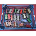 Twenty-Two 'OO' Gauge Rolling Stock Wagons, Tankers, Vans by Hornby, Tri-ang, including Coke wagon