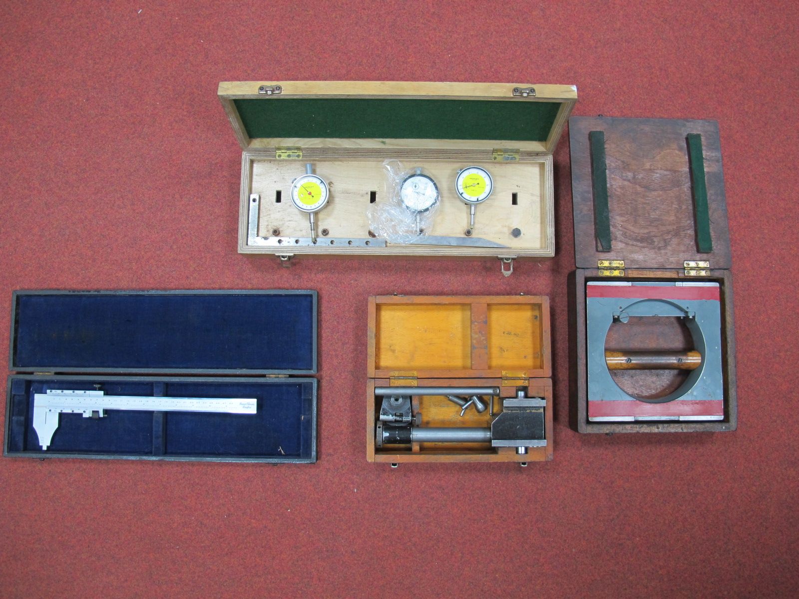 Engineers Measuring Equipment, including a Benson 28cm (plus imperial) vernier, three dial