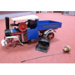 A Mamod Live Steam SW1 Model Steam Wagon, model has been steamed, playworn.