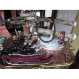 Large Butterfly Brooches, necklace, bracelet display stand, etc:- One Tray