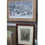 George Cunningham, 'Ecclesall', limited edition colour print 402/500, graphite signed to margin,