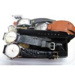 Timex, Smiths, Gruman and Rotary Gent's Wristwatches. (6)