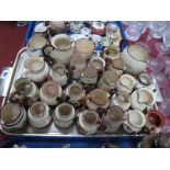 Devon Motto Ware Pottery Jugs, (27):- One Tray