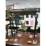 A 1920's Mahogany Card Table, with swivel top on cabriole legs, having carved knees.