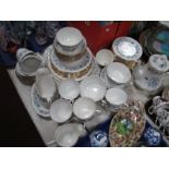 Colclough Blue Floral Table Ware, of approximately seventy-two pieces.