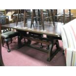 A 'Rippon Cathedral Refectory Table' No. 3, made from the pews by Treske of Thirsk.