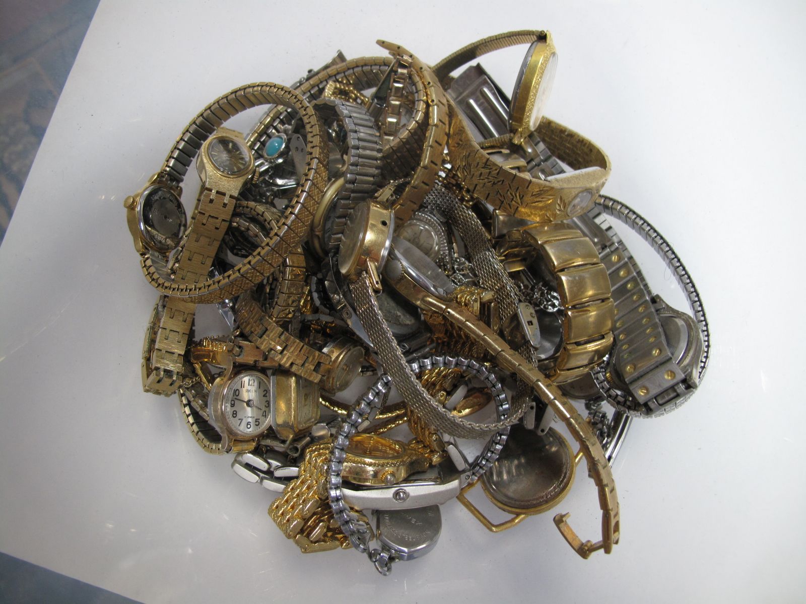 Assorted Ladies Wristwatches, including marcasite set, Pulsar, Sekonda, Everite, Rotary, Avia,