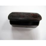 A XIX Century Snuff Box, of rectangular form, the hinged lid with inset detail, 8.5cm wide.