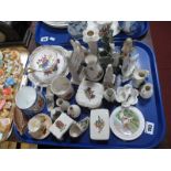Arcadian, Alexandra, Carlton and Other Crested China, bisque figures, other ceramics:- One Tray