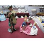 Royal Doulton Figurine 'The Laird' HN 2361; another 'The Bedside Story' HN 2059. (2)