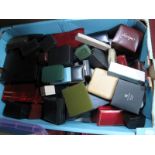 A Quantity of Jewellery Boxes, ring cases, varying designs:- One Box