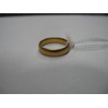 A 22ct Gold Plain Wedding Band.