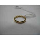 A 22ct Gold Plain Wedding Band.