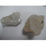 A Quartz Crystal Specimen, 9cms long; together with a smaller specimen, 9.5cms long. (2)