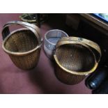 Three Wicker Plant Holders.