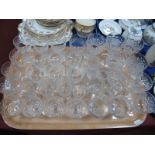 A Quantity of Stem Drinking Glasses:- One Tray