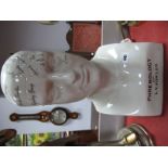 A Large Reproduction Phrenology Head, printed L. N. Fowler, height 43cm.