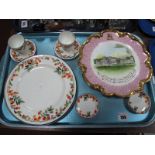 Two Coalport Limited Edition "Rockingham" Plates, 30 of 1000, Doulton H 4012 breakfast ware,