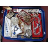 A Mixed Lot of Assorted Costume Jewellery, including filigree cameo style necklace, imitation