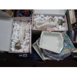 Two Nao (Boxed) Figurines, Villeroy & Boch trinkets, etc:- One Tray
