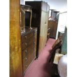 A Beithcraft Mahogany Four Piece Bedroom Suite, circa 1930's, comprising double wardrobe, tallboy,