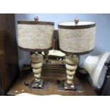 A Pair of Modern Graduated Table Lamps.