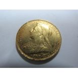 A Sovereign, 1900, GF/NVF.