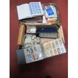 A Quantity of Brooke Bond Tea Cards, an album containing mint stamps of Gibraltar, Isle of Man, many