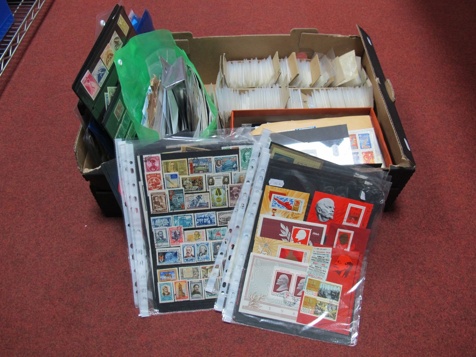 An Interesting and Varied All World Stamp Accumulation, on album leaves, stock cards, sorted in